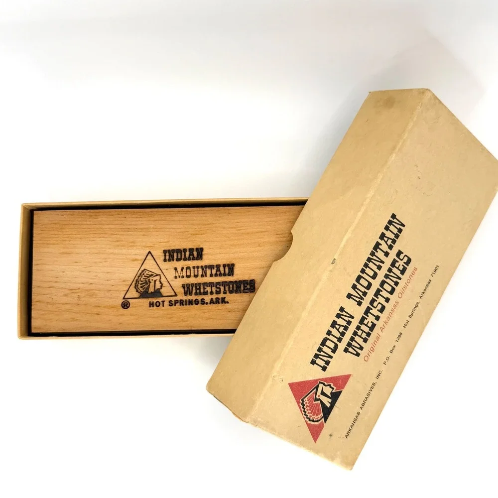 Vintage‎ Arkansas Whetstone Sharpening Stone BS-S6B Oil Stone Indian Mountain